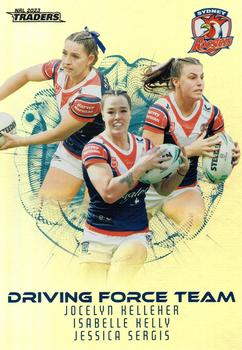2023 NRL Traders Titanium - Driving Force Team #DFT22 Sydney Roosters Front